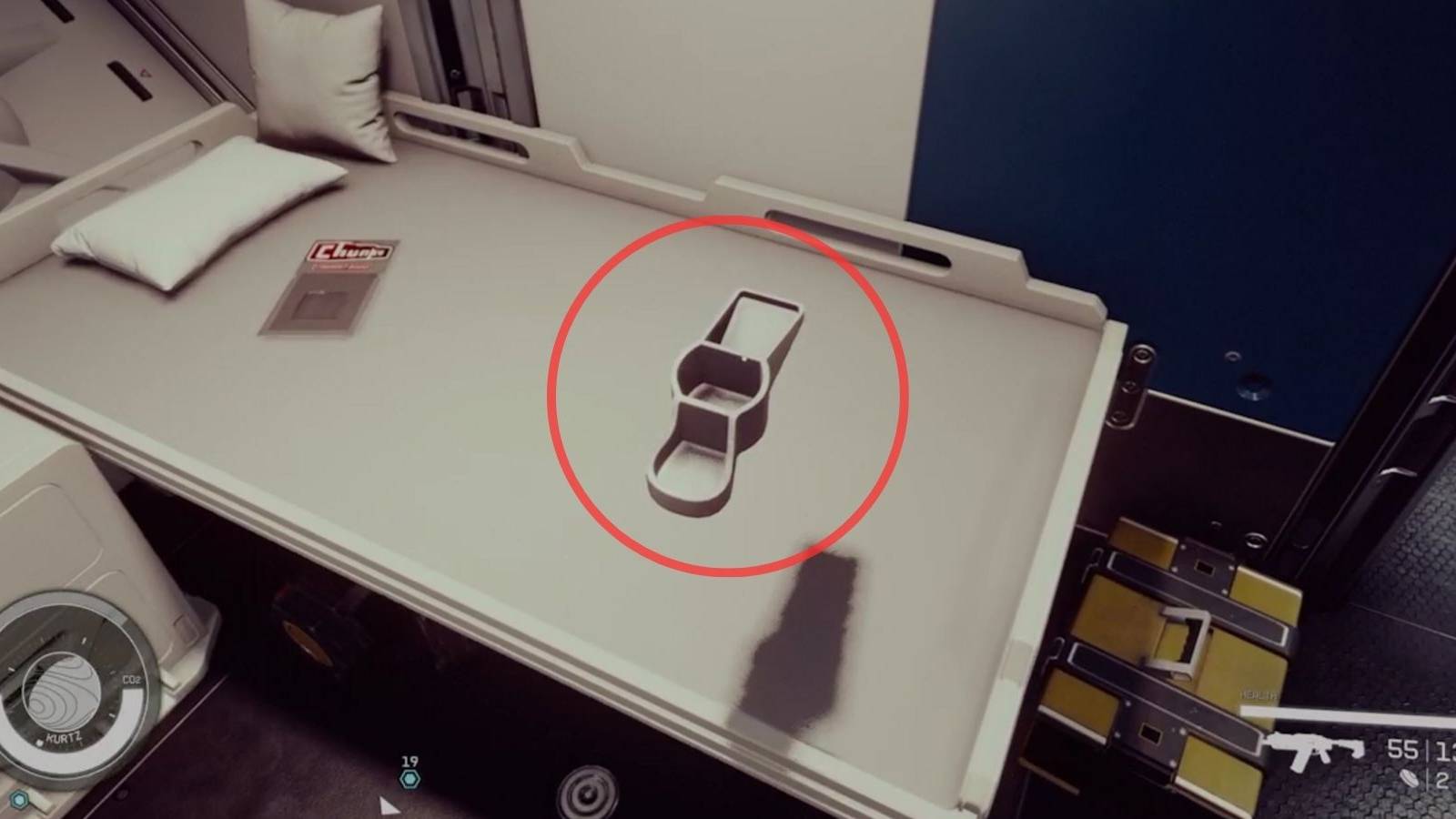 image showing an item grabbed in starfield.