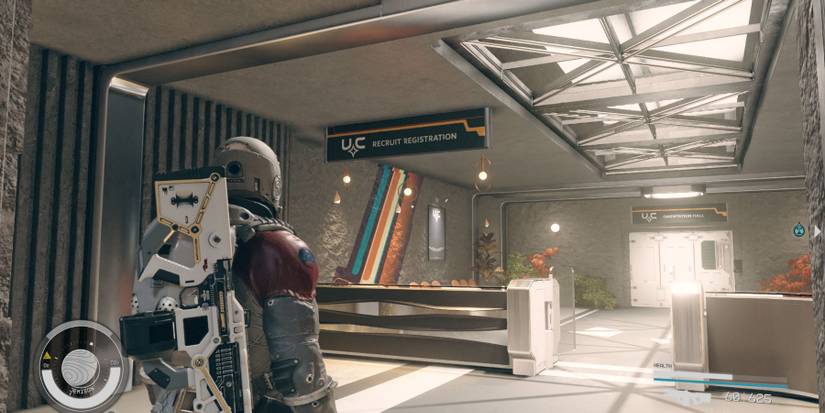 image showing prerequisite piloting test for becoming a uc citizen in starfield.