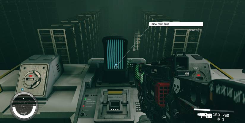 starfield data core port in the eye of the storm quest