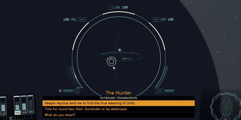 hailing the scorpius ship