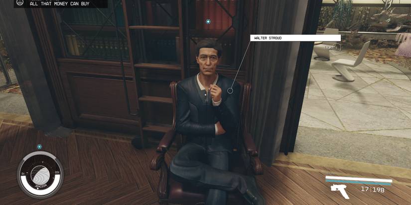 walter stroud sitting at the lodge