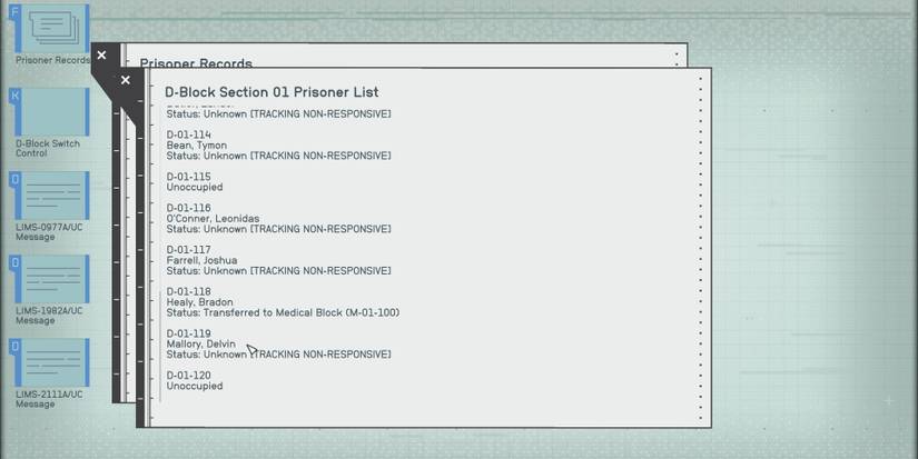 delvin mallory prisoner record in d-block