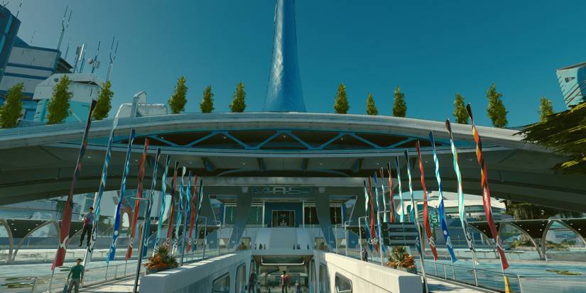 mast building in new atlantis