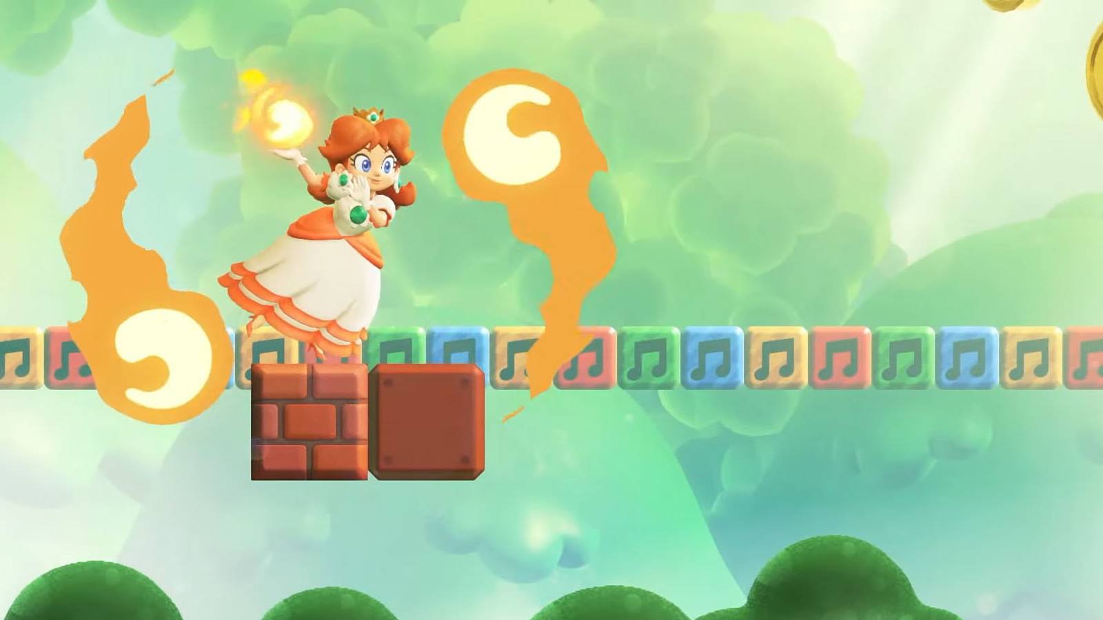 Super Mario Bros Wonder Daisy Fire