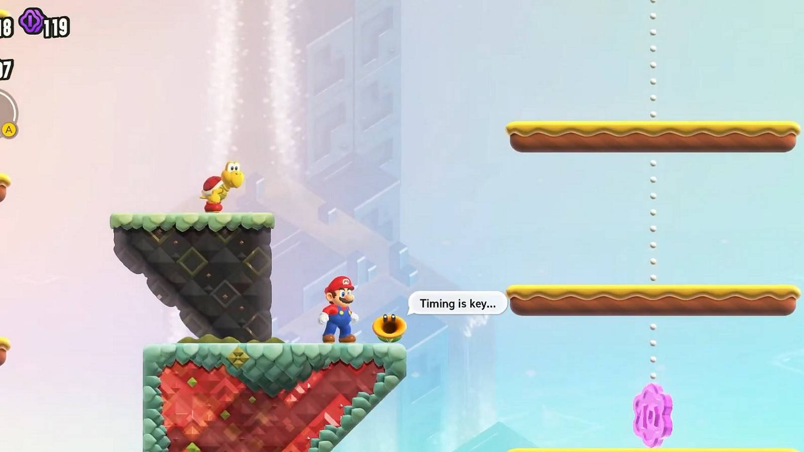 super mario bros wonder talking flower