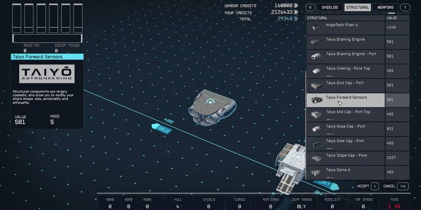 taiyo ship structural in starfield