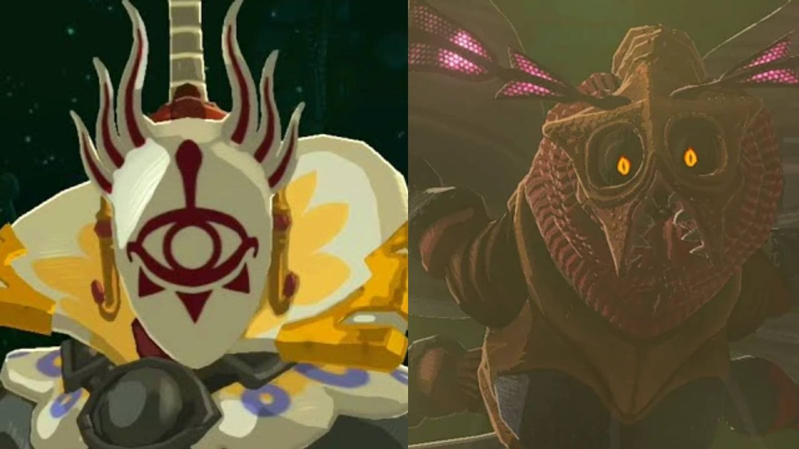 Tears of the Kingdom's Master Kohga beside a Queen Gibdo