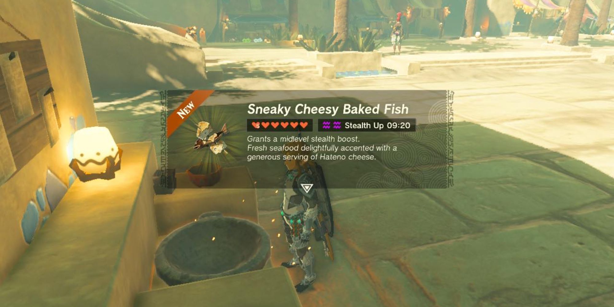 Tears of the Kingdom Sneaky Cheesy Baked Fish