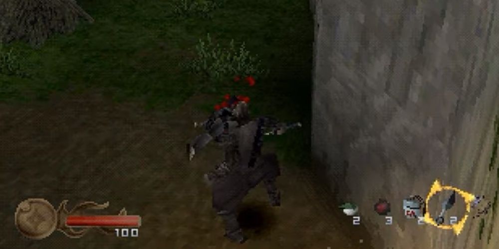 rikimaru from tenchu silently killing an enemy