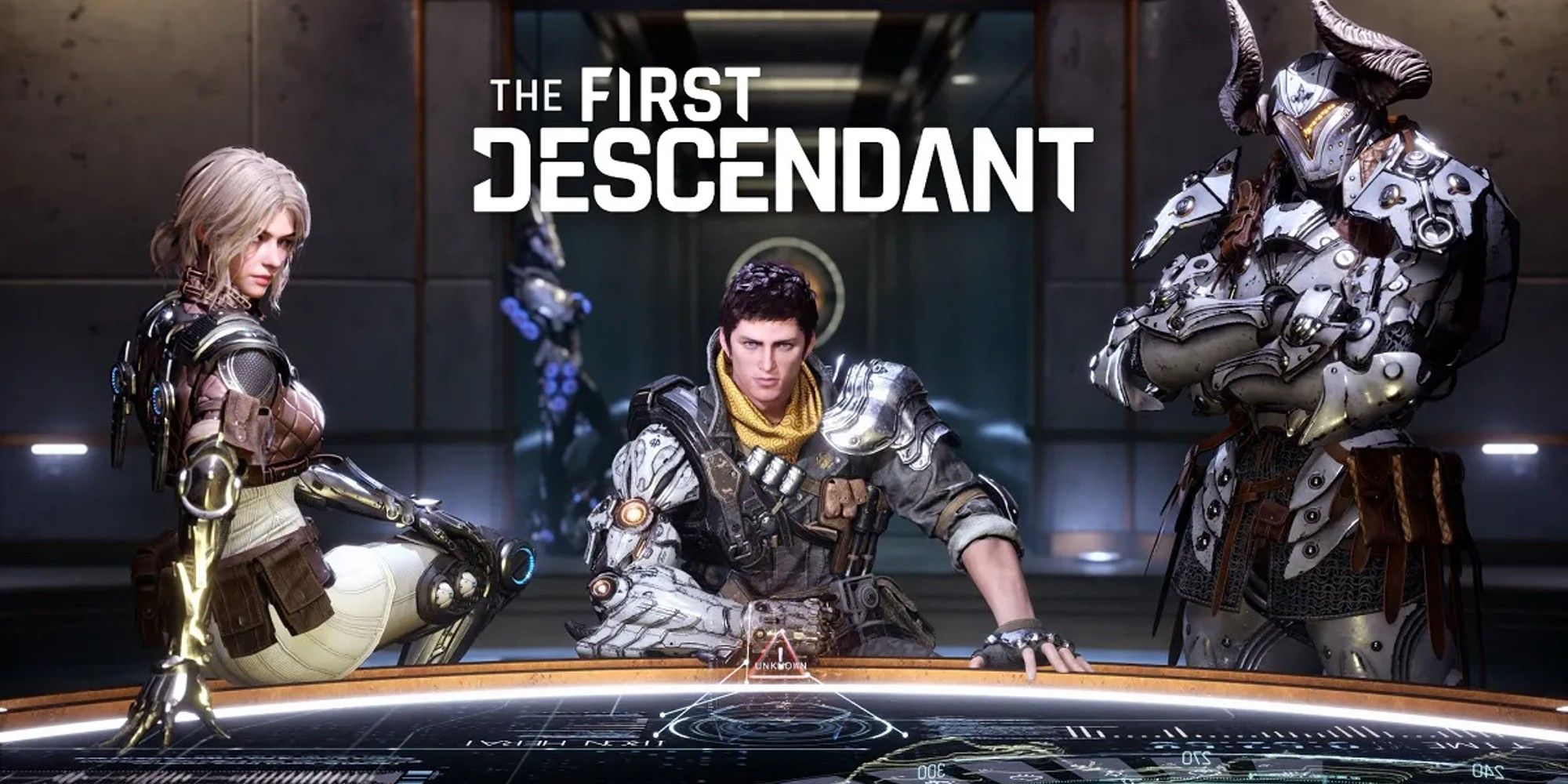 The First Descendant title with starter Descandants