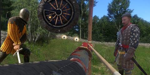 A split image of different mods for Kingdom Come Deliverance