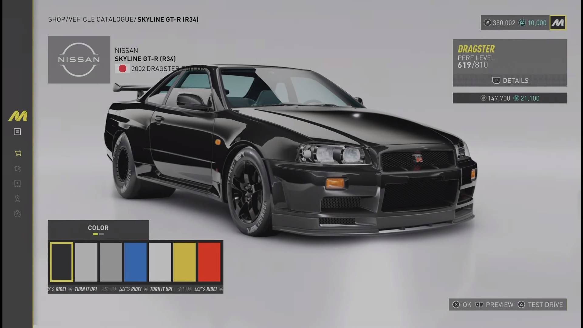 Το Crew Motorfest_Dragster_Nissan Skyline GT-R R34