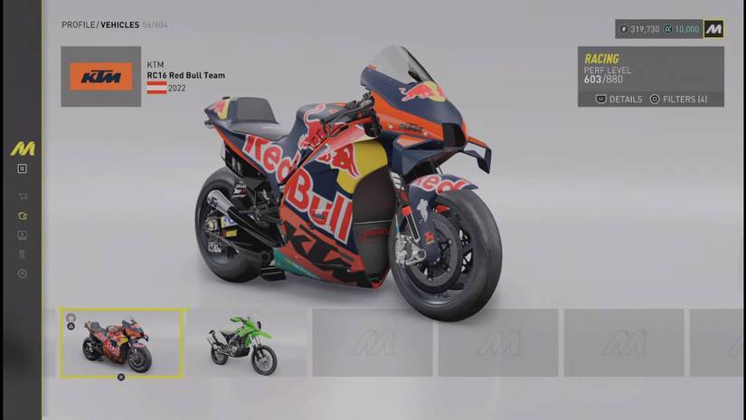 The Crew Motorfest_Fast Bikes_KTM RC16 Red Bull Team