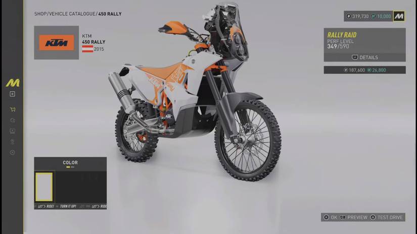 The Crew Motorfest_Fastest Bikes_KTM 450 Rally