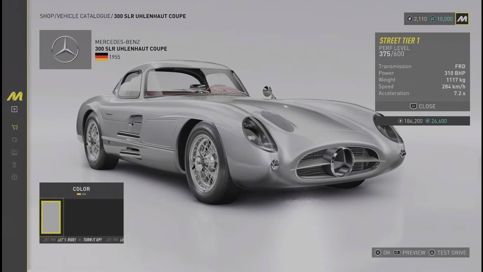 The Crew Motorfest_Fastest Cars_Mercedes-Benz 300 SLR Uhlenhaut Coupe