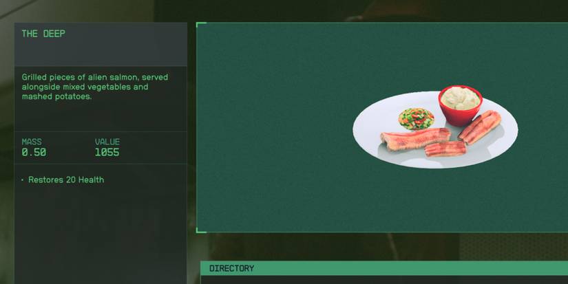 directory entry for the deep food item