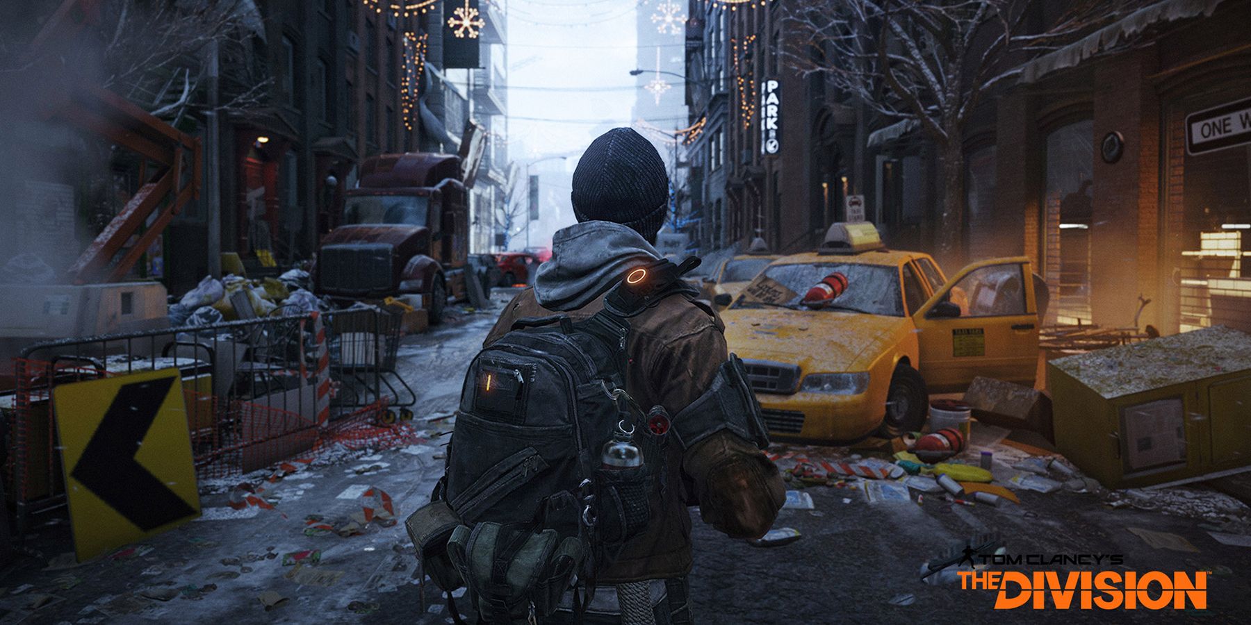 the division agent standing on new york city street