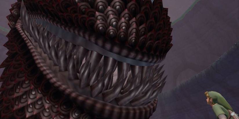 The Imprisoned boss towering over Link.