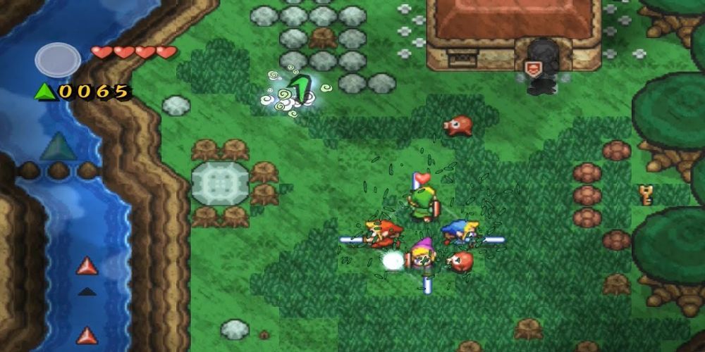 Gameplay screenshot from The Legend of Zelda: Four Sword Adventures