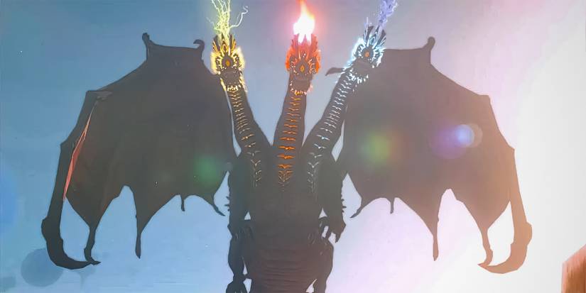 The Legend of Zelda Tears of the Kingdom TOTK King Gleeok flying