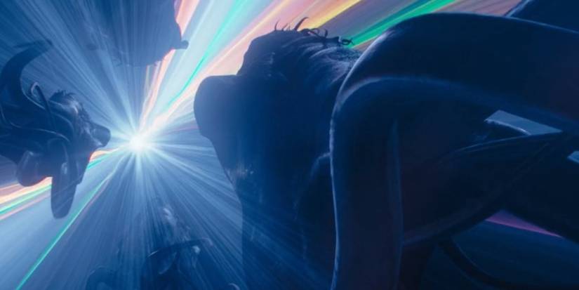 The Purrgil pod travels through hyperspace in Ahsoka