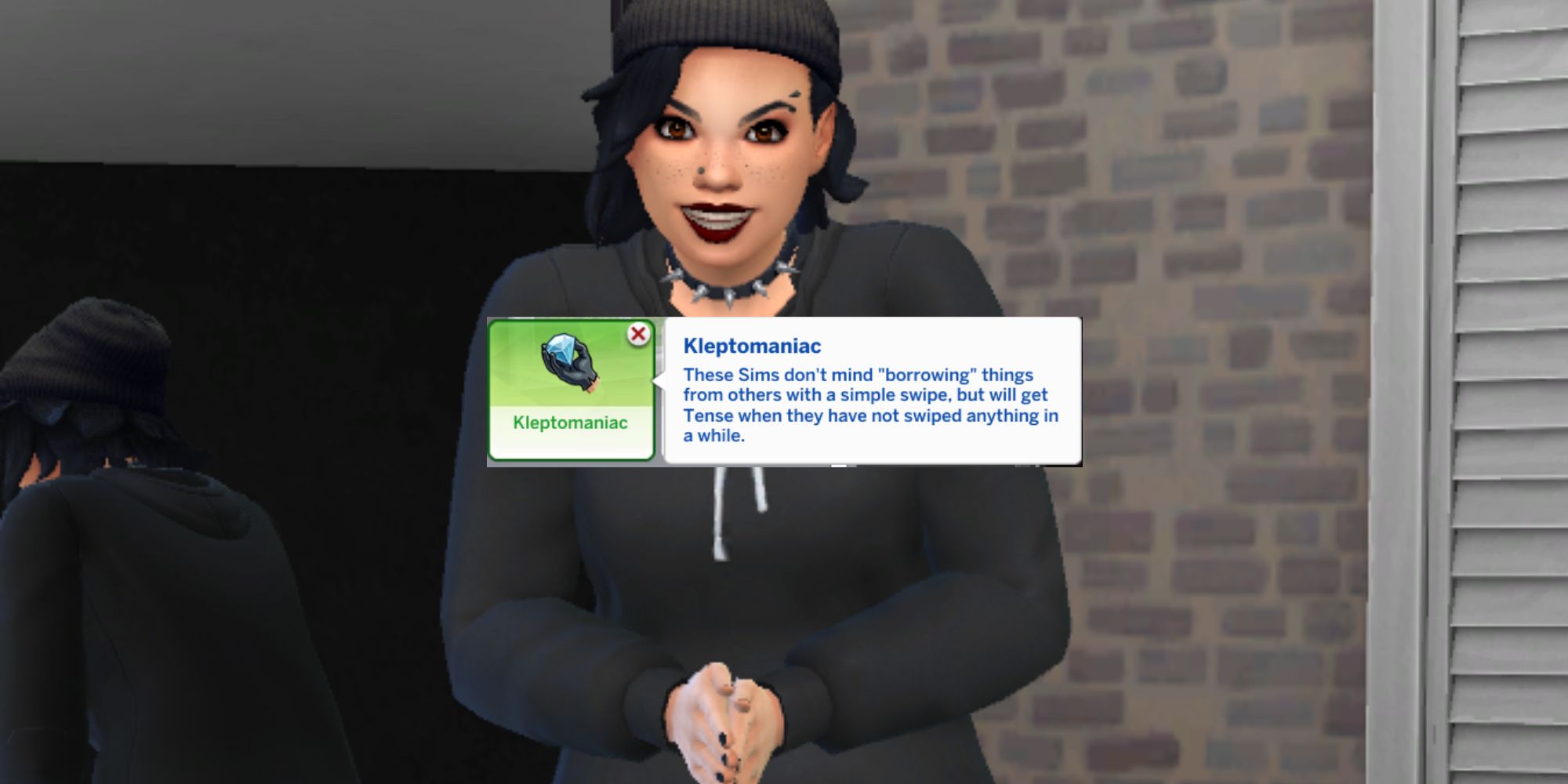 An evil Sim has the kleptomaniac trait and can steal things from other households