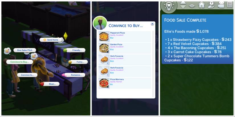 successful food stand sale day