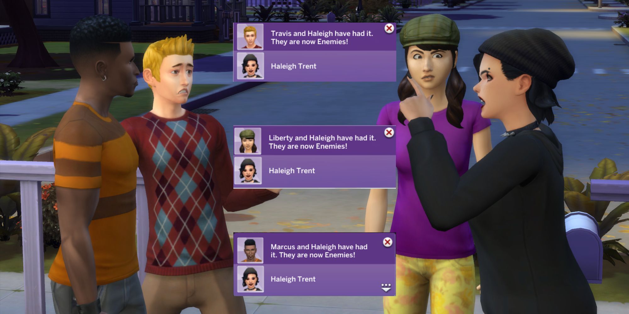 It's easy to make enemies in the Sims