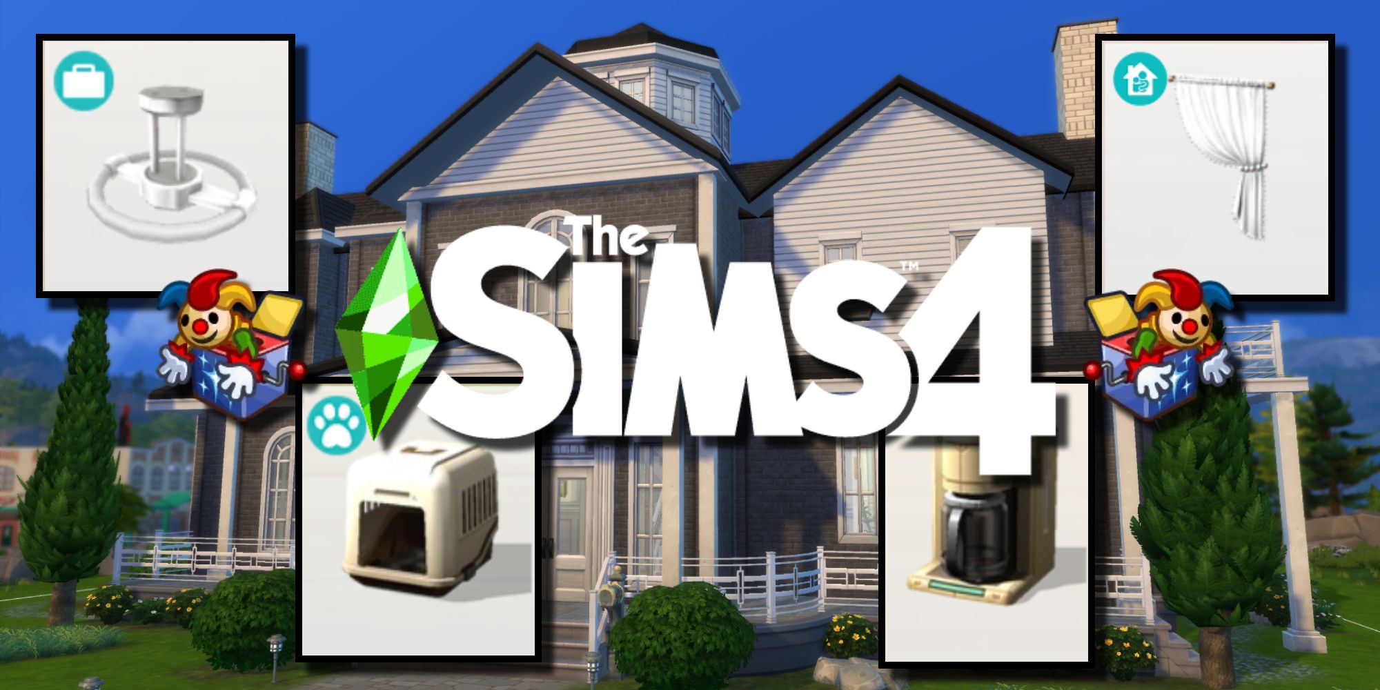 A house stands behind some of the funniest item descriptions in The Sims 4 