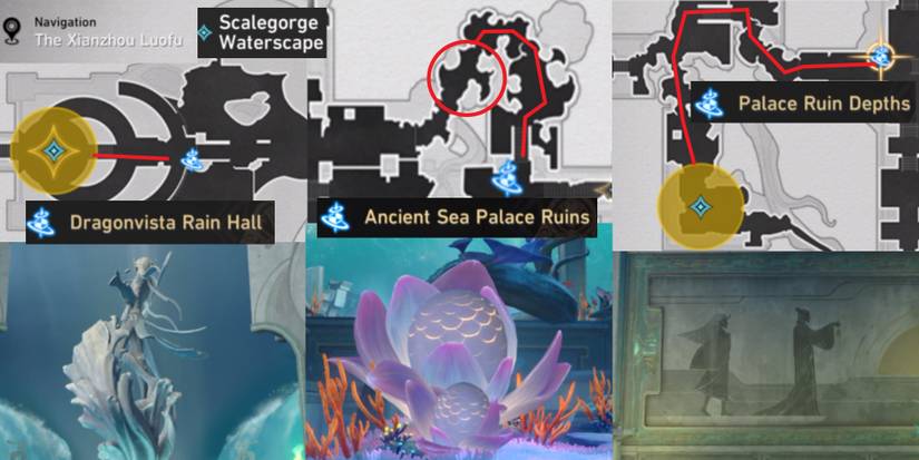 high elder statue vidyadhara egg vidyadha murals Honkai Star Rail