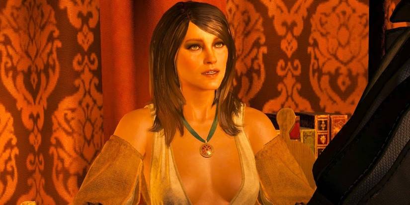 The Witcher 3 Corinne Tilly meets Geralt in Novigrad