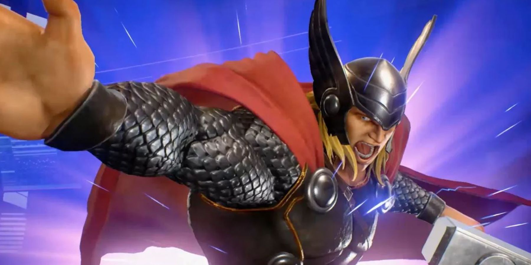 Thor about to unleash a devastating attack