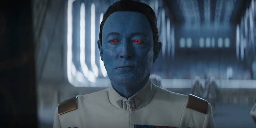 Thrawn in full military uniform in Ahsoka