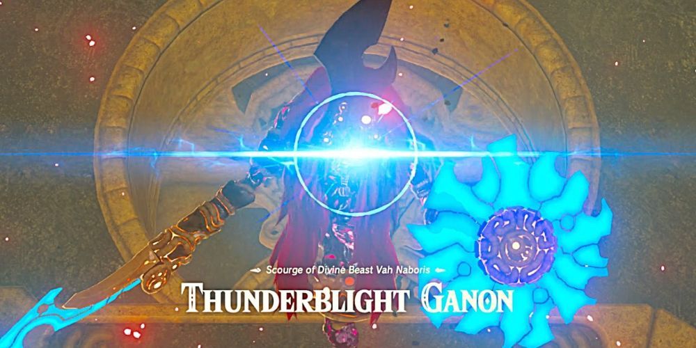 Thunderblight Ganon appears in the centre of Divine Beast Vah Naboris.