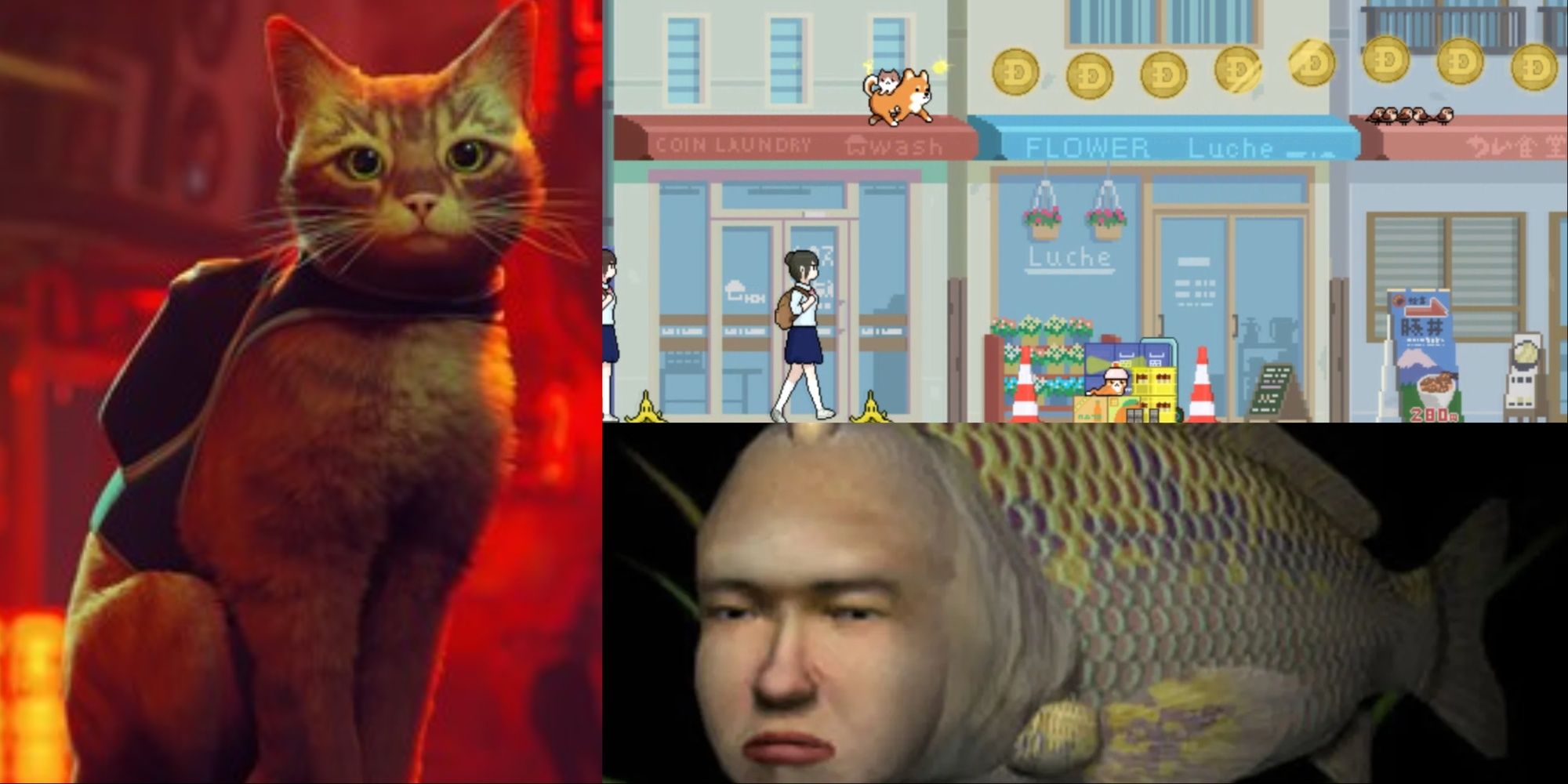 title image video games about the mundane lives of pets stray seaman montaro