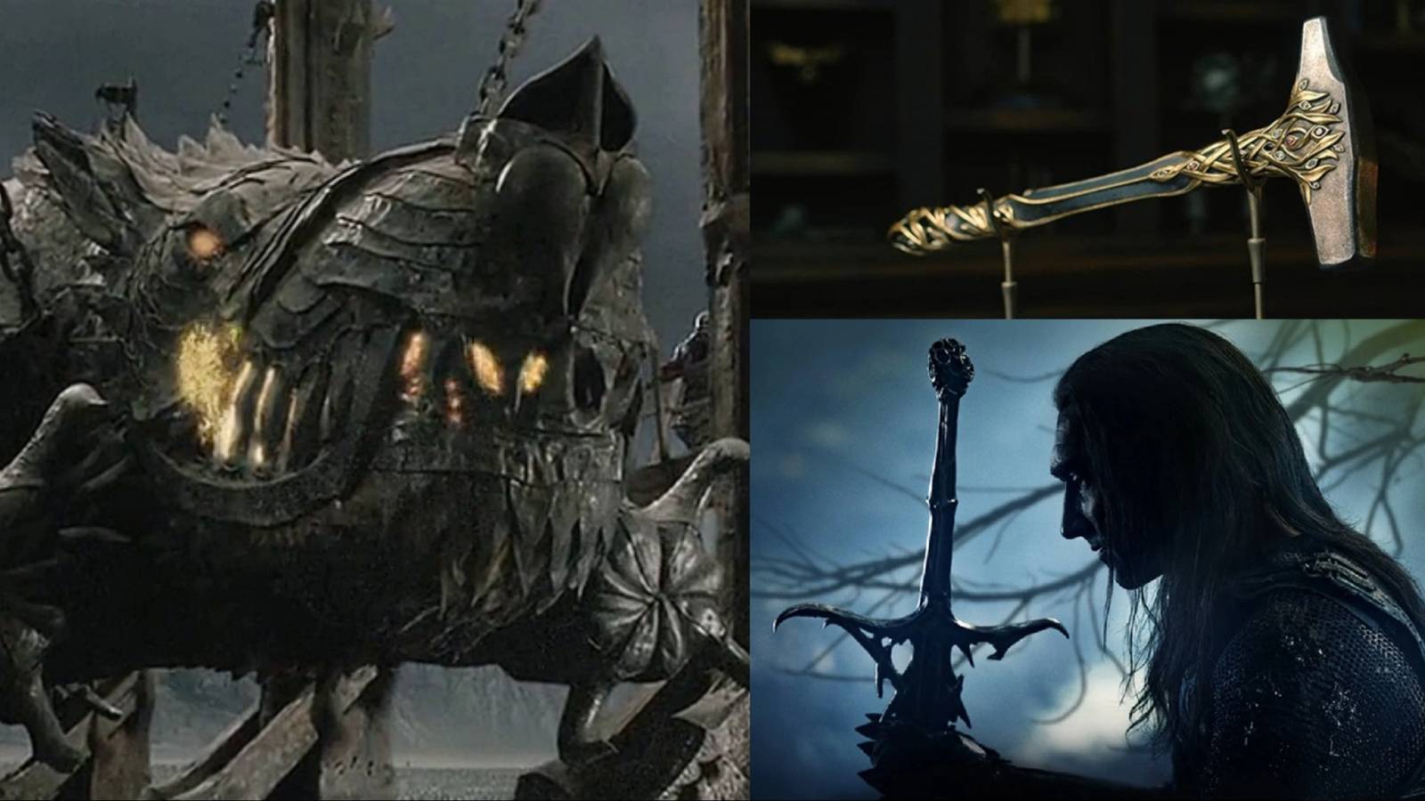 title image weapons of middle earth