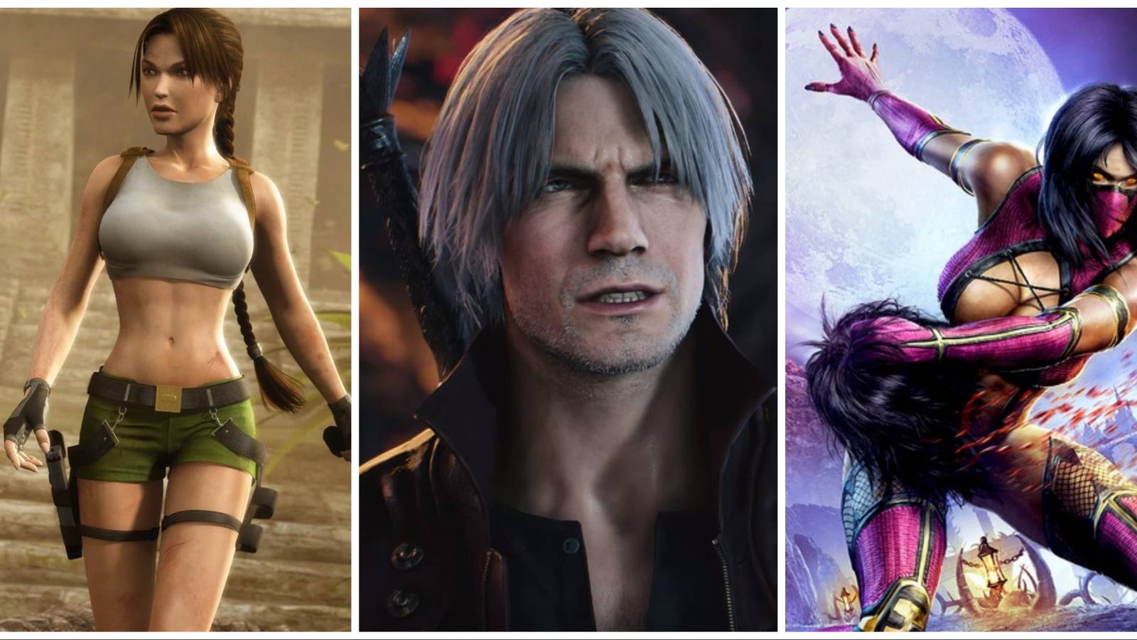 Tomb Raider DMC5 Mortal Kombat 2011