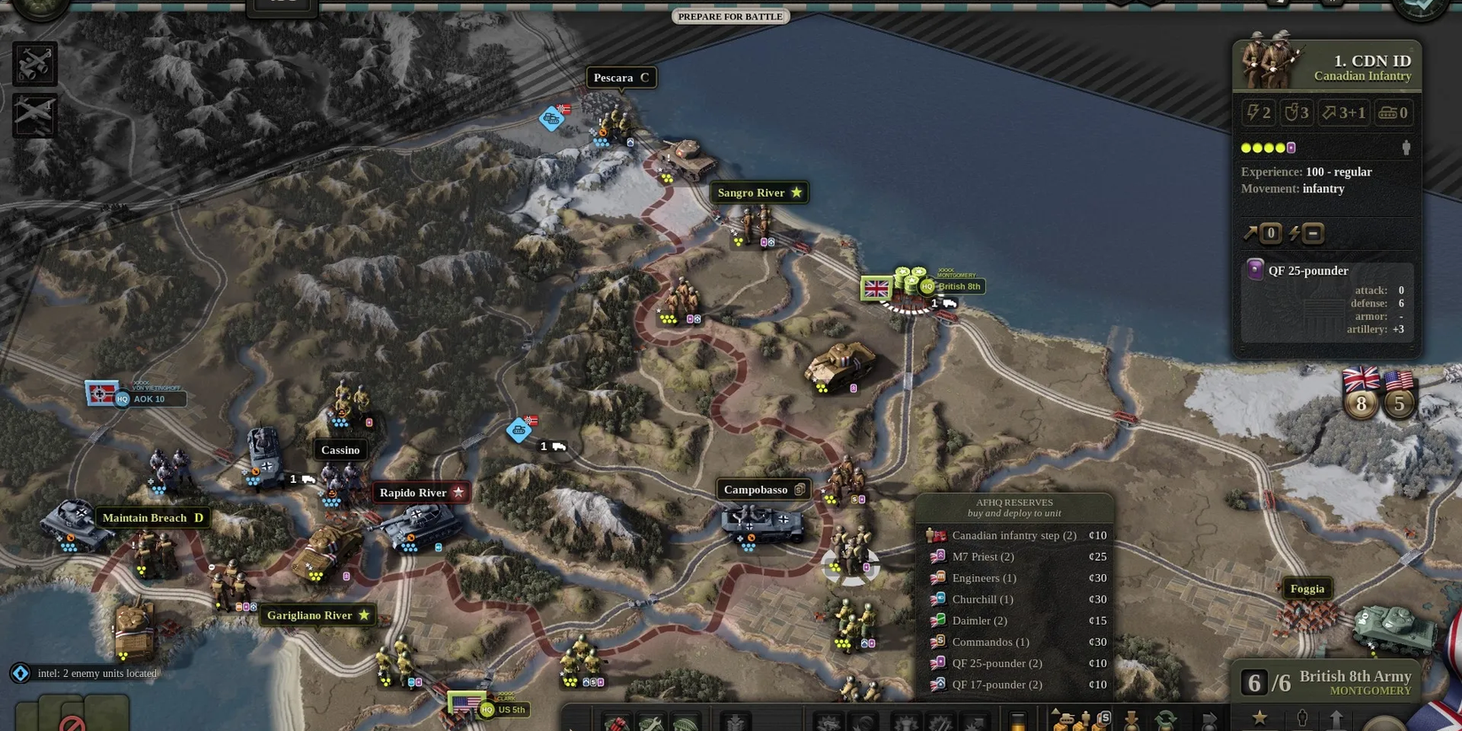 gameplay screenshot from unity of command 2