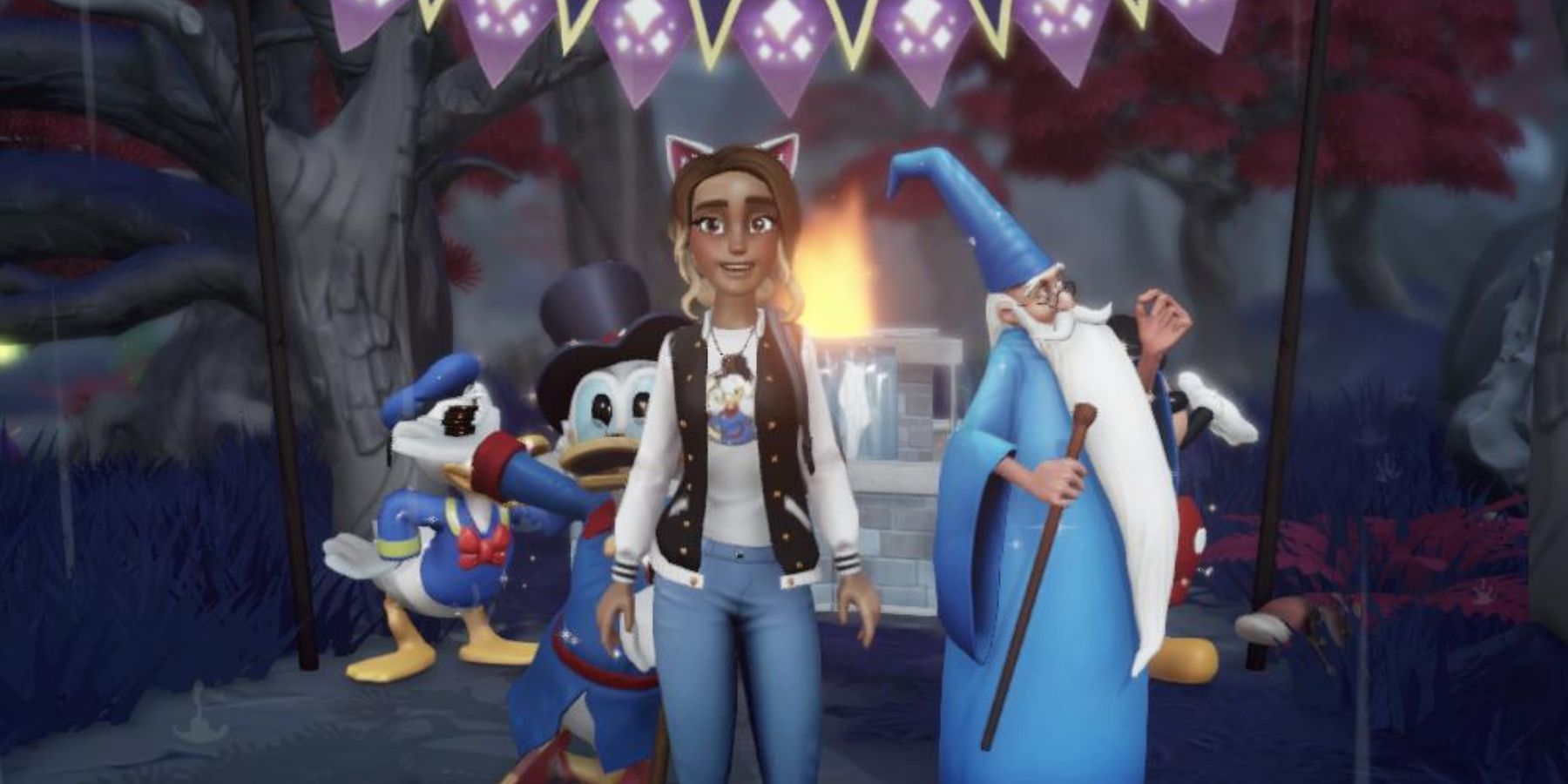 picture with merlin, scrooge, and donald in disney dreamlight valley