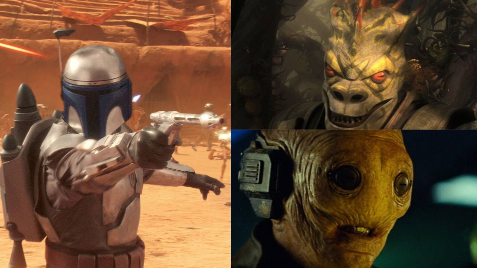 Jango Fett. Garnac. Ochi of Bestoon.