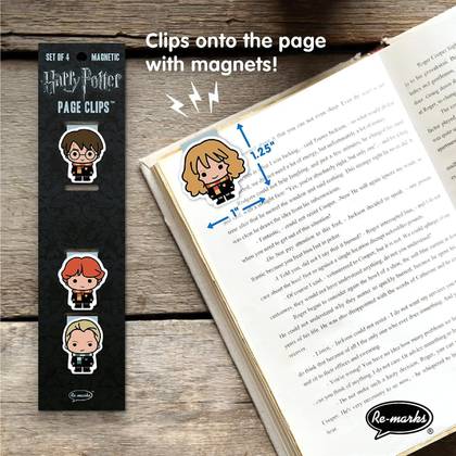 Harry Potter Wizards and Hogwarts Magnetic Page Clips