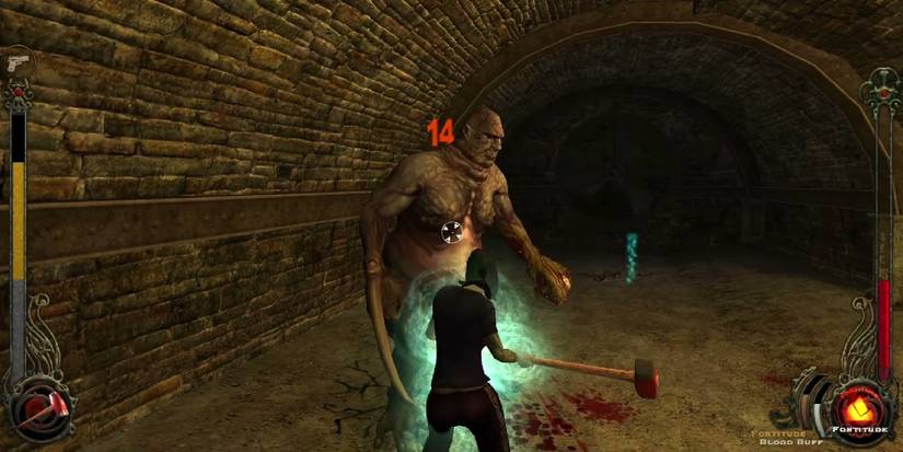 Vampire using Fortitude as they fight against a Vozhd Vampire the Masquerade Bloodlines