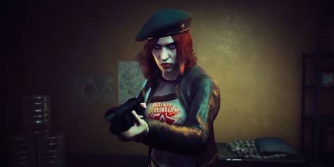 Damsel aiming a shotgun at the reader Vampire the Masquerade Bloodlines 2