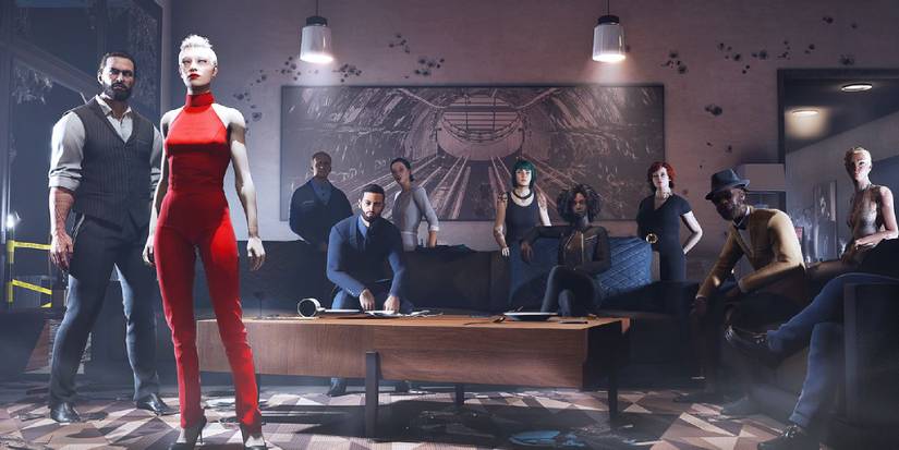 Boston Camarilla gathered together for a court picture in Vampire the Masquerade Swansong