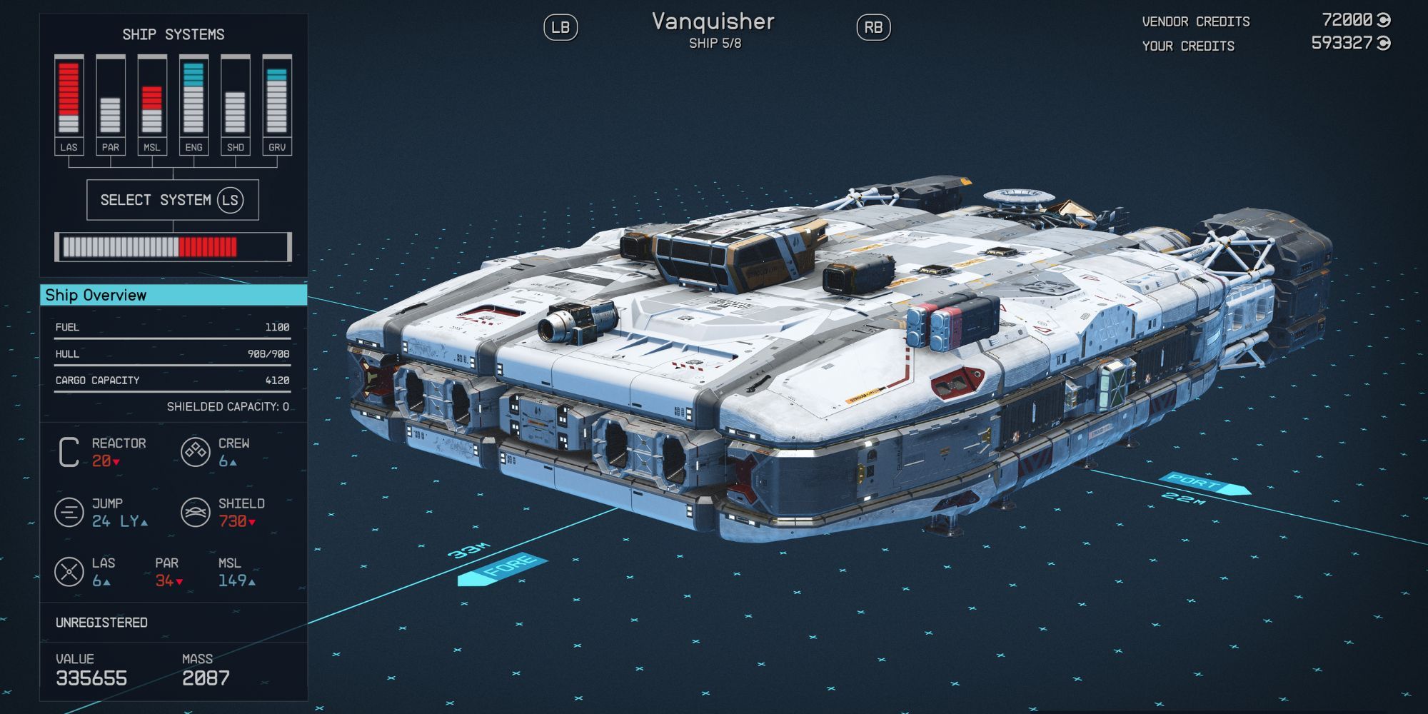 The Vanquisher in Starfield