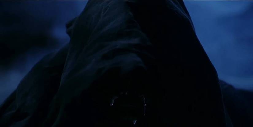 Voldemort/Quirrell drinking unicorn's blood