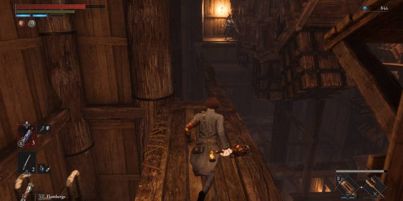 walk on the beam in lies of p