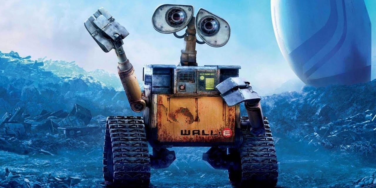 An image of Wall E moving