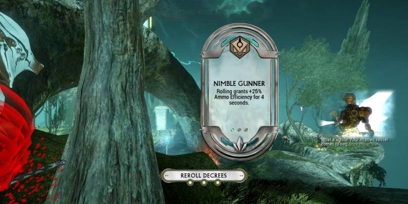 Warframe Nimble Gunner decree chosen within Duviri's Circuit.