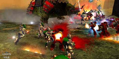 Warhammer 40k Dawn of War real-time combat